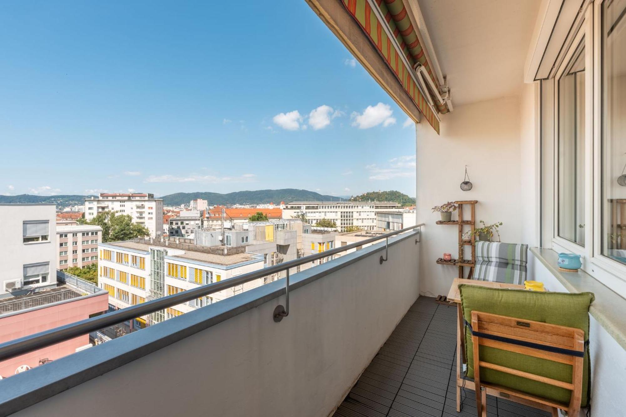 Tamliving Zentrum Luxus Parken Messe Wifi Traumaussicht Sunrise&Sunset Graz Exteriör bild